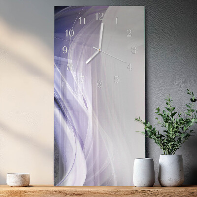 Horloge rectangulaire verticale Abstraction