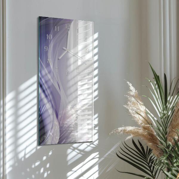 Horloge rectangulaire verticale Abstraction
