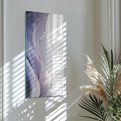 Horloge rectangulaire verticale Abstraction