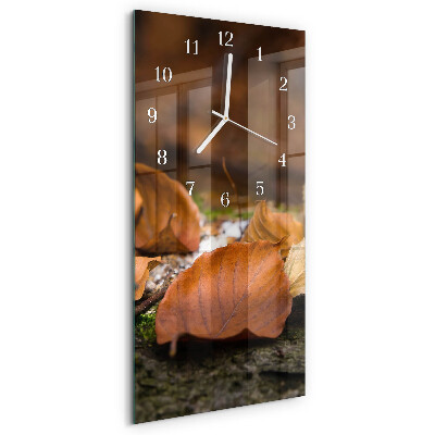 Horloge rectangulaire verticale Automne