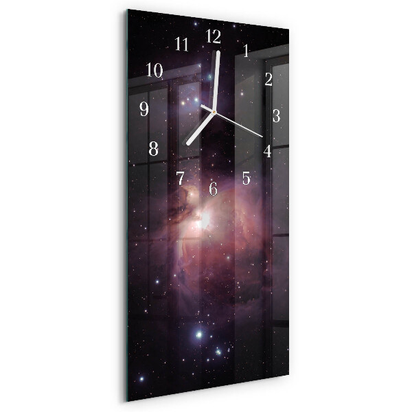 Horloge rectangulaire verticale Espace