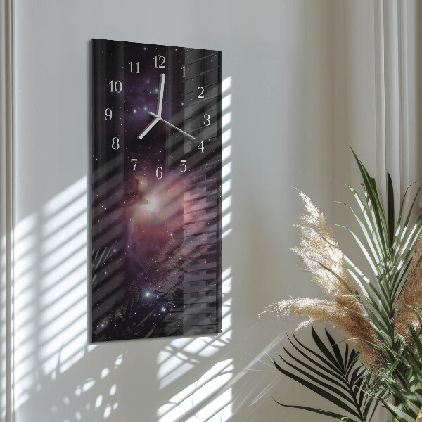 Horloge rectangulaire verticale Espace