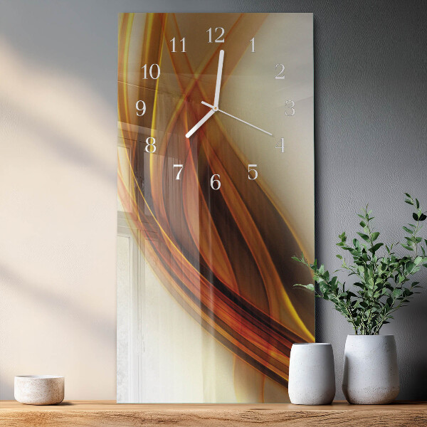 Horloge rectangulaire verticale Abstraction