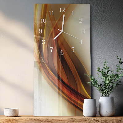 Horloge rectangulaire verticale Abstraction