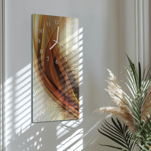 Horloge rectangulaire verticale Abstraction