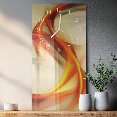 Horloge rectangulaire verticale Abstraction