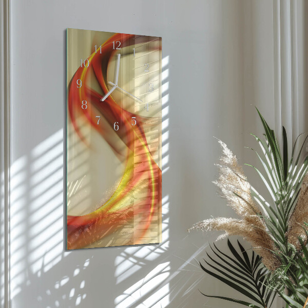 Horloge rectangulaire verticale Abstraction