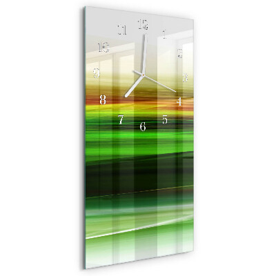 Horloge rectangulaire verticale Abstraction