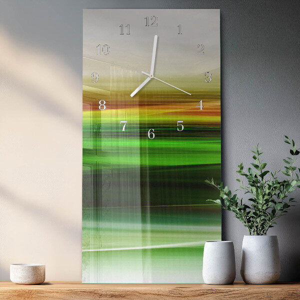 Horloge rectangulaire verticale Abstraction