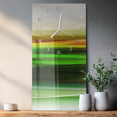 Horloge rectangulaire verticale Abstraction