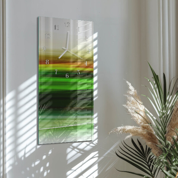 Horloge rectangulaire verticale Abstraction