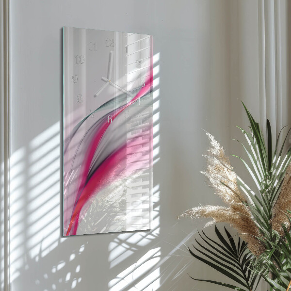 Horloge rectangulaire verticale Abstraction