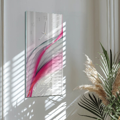 Horloge rectangulaire verticale Abstraction