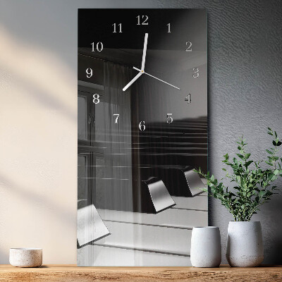 Horloge rectangulaire verticale Touches de piano