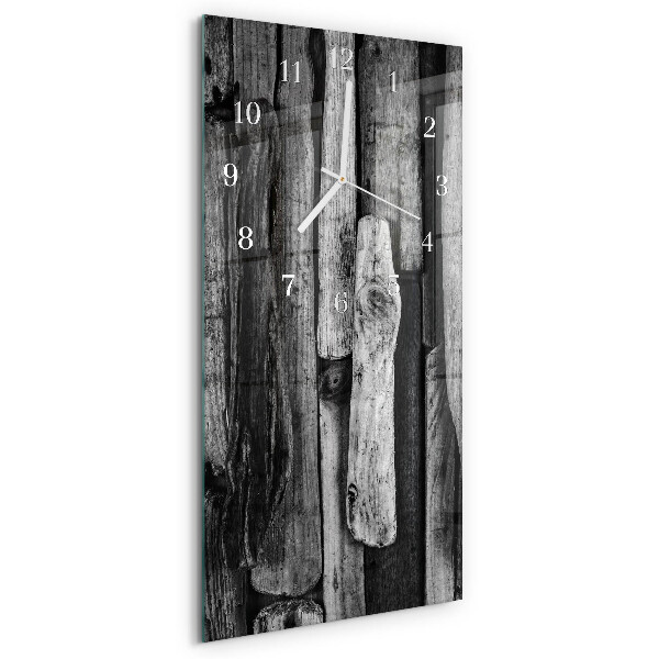 Horloge rectangulaire verticale planches