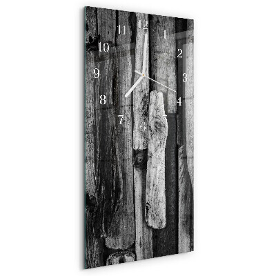 Horloge rectangulaire verticale planches
