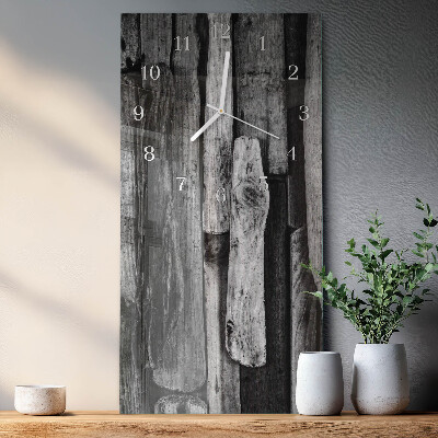 Horloge rectangulaire verticale planches