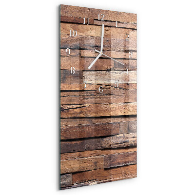Horloge rectangulaire verticale Bois
