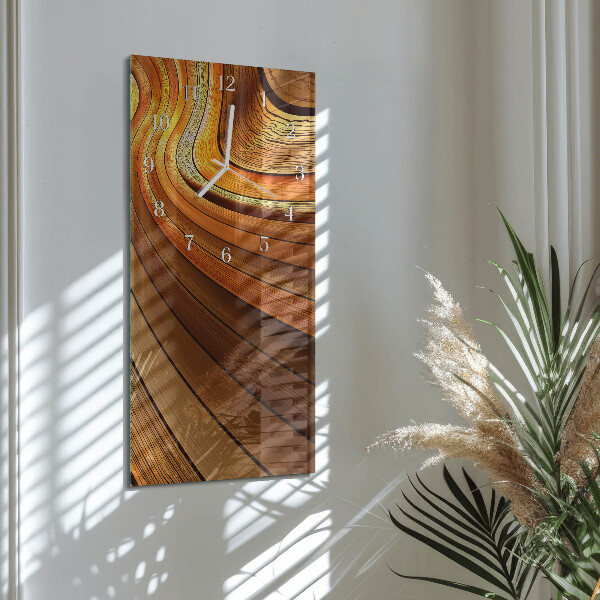 Horloge rectangulaire verticale Abstraction