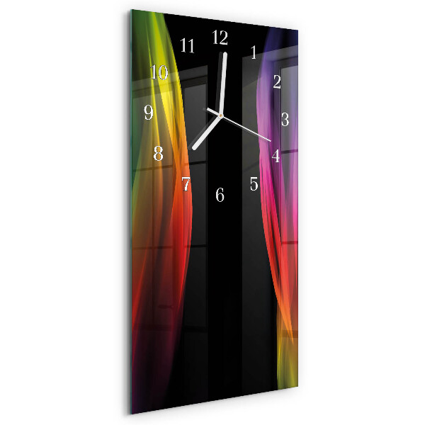 Horloge rectangulaire verticale Abstraction