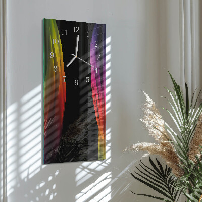 Horloge rectangulaire verticale Abstraction