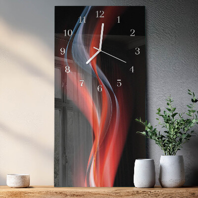 Horloge rectangulaire verticale Abstraction
