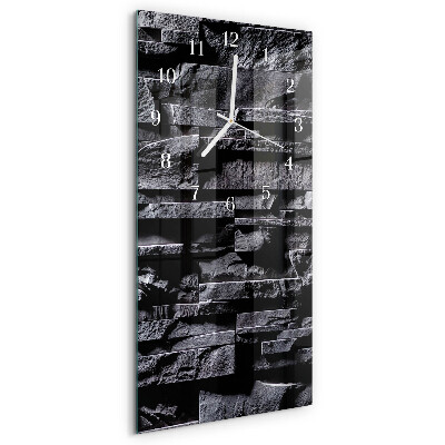 Horloge rectangulaire verticale Pierres