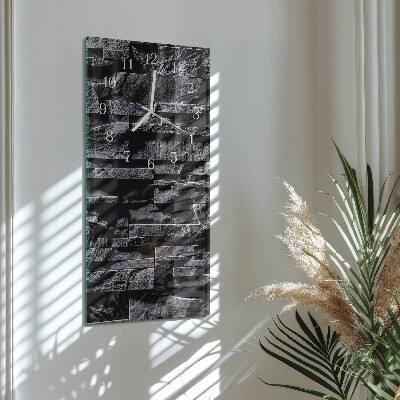 Horloge rectangulaire verticale Pierres