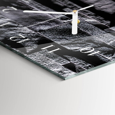 Horloge rectangulaire verticale Pierres