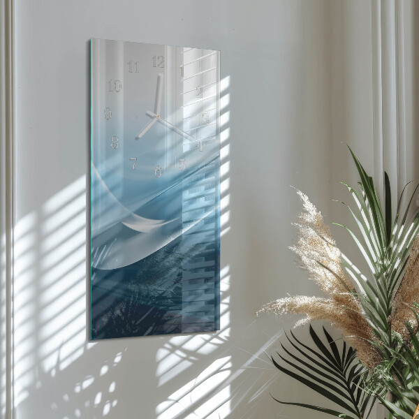Horloge rectangulaire verticale Abstraction