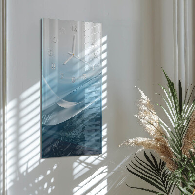 Horloge rectangulaire verticale Abstraction