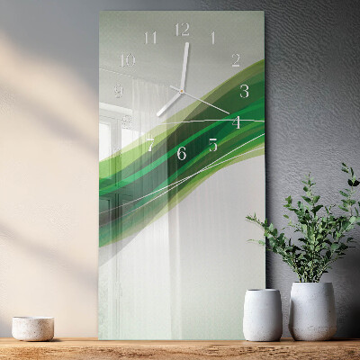 Horloge rectangulaire verticale Abstraction