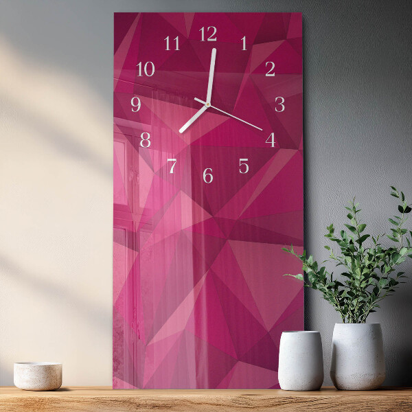 Horloge rectangulaire verticale Abstraction