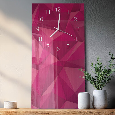 Horloge rectangulaire verticale Abstraction