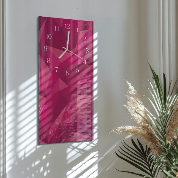 Horloge rectangulaire verticale Abstraction