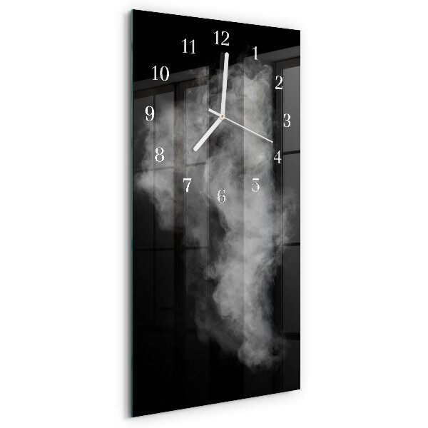 Horloge rectangulaire verticale Fumée