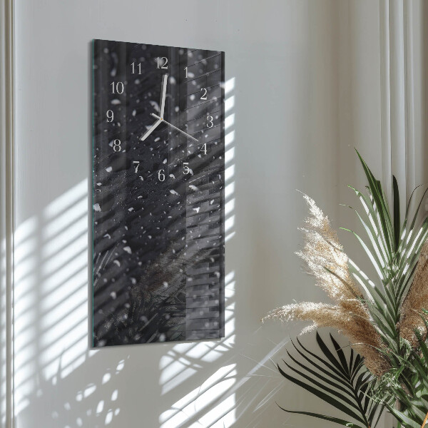 Horloge rectangulaire verticale Goutte d'eau