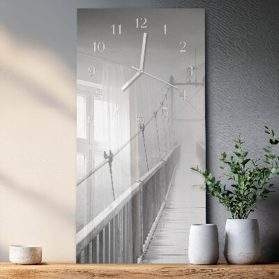 Horloge rectangulaire verticale Pont