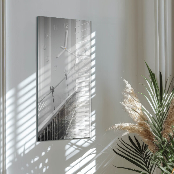 Horloge rectangulaire verticale Pont
