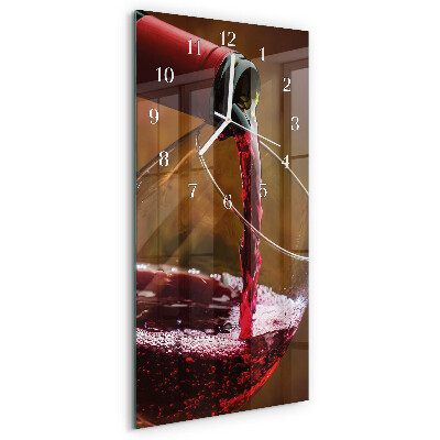 Horloge rectangulaire verticale Vin