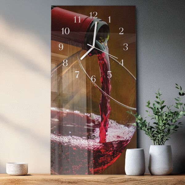 Horloge rectangulaire verticale Vin