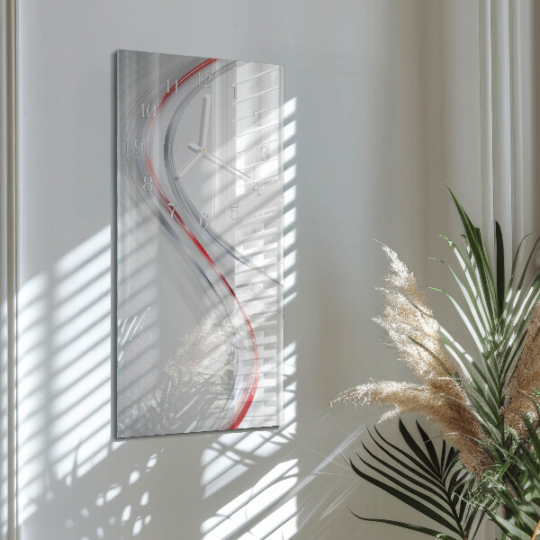 Horloge rectangulaire verticale Courbe