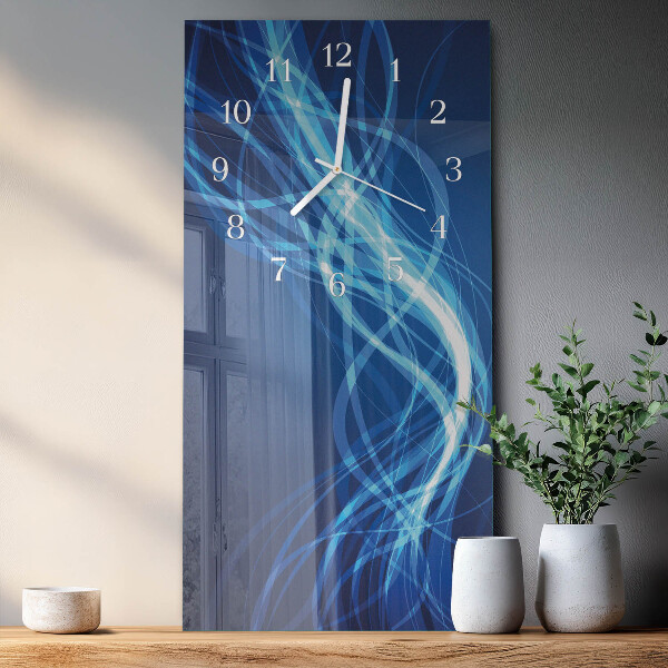 Horloge rectangulaire verticale Abstraction