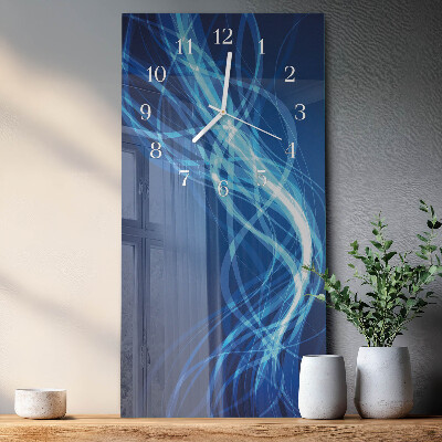 Horloge rectangulaire verticale Abstraction
