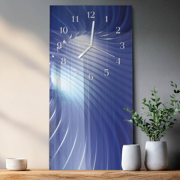 Horloge rectangulaire verticale Vortex