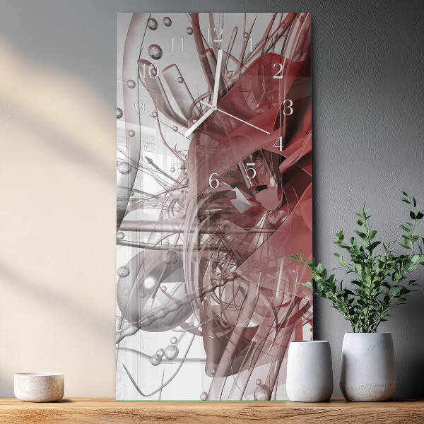 Horloge rectangulaire verticale Chaos
