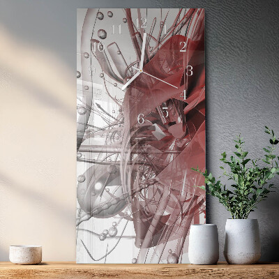 Horloge rectangulaire verticale Chaos