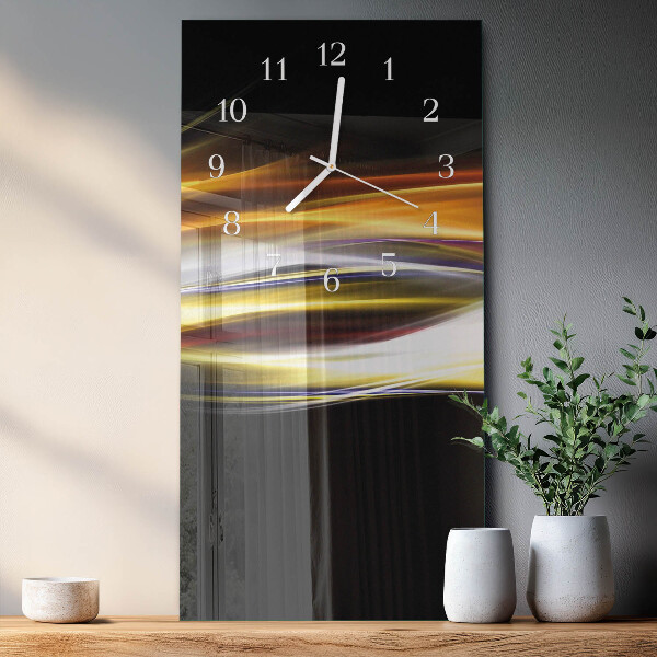Horloge rectangulaire verticale Abstraction