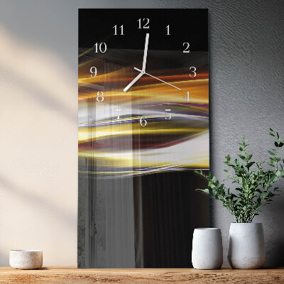 Horloge rectangulaire verticale Abstraction