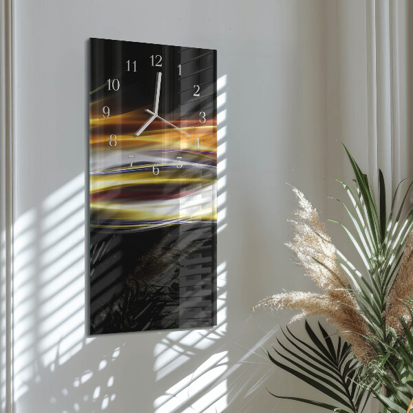 Horloge rectangulaire verticale Abstraction